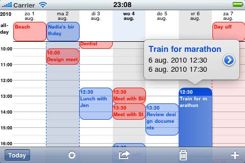 Iphone week calendar foto 2
