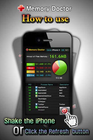 Memory Doctor app iphone 4