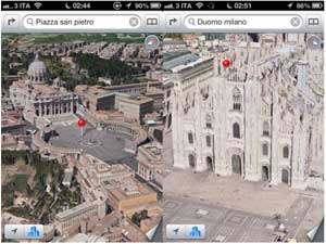 iOS 6 Mappe 3D